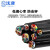 沈津 ZR-RVV-450/750V-4*6mm² 铜芯聚氯乙烯绝缘聚氯乙烯护套软电线 95米/捆 黑色