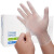 英科 一次性手套PVC检查防护手套 指尖加厚 透明色L码 50双/盒   10盒/箱