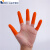 橙色防滑耐磨手指套劳保橡胶防滑工业一次性乳胶手指套 大号*白色手指套