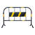 工耐德 铁马护栏商场排队围栏交通安全道路围挡 1米高*1.5米长（黑黄色2公斤重） 单位：个