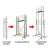 多功能可移动铝合金拉伸脚手架工程梯子平台升降收缩 【欧标出口】多功能5.5m+0.8m护栏高度=脚手