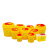 旷峙 实验室耗材 垃圾桶 锐器盒 圆形利器盒 黄色一次性塑料方形垃圾桶 5L方形