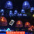 动真格（DongZhenGe）水母灯led光纤仿真户外观景灯装饰彩灯光节亮化工程房间七彩吊灯AA 60cm双层(05+1)230条 七彩慢变