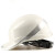 代尔塔 安全帽带荧光条电力绝缘工地头盔ABS材质绝缘1KV到1.5KV 102018 橙色