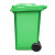 舒蔻（Supercloud）大号塑料分类垃圾桶小区环卫户外带轮加厚垃圾桶 240L加厚绿色分类厨余挂车款定制图案