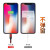 乐赢 三合一数据线 苹果12/11/78XsR数据线 手机车载充电线适用于安卓type-c华为oppo小米vivo 苹果/安卓/Type-C一拖三-圆红色-1.2米长