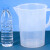 午励 塑料烧杯 实验室器皿 塑料量杯 实验室塑料刻度杯 500mL 