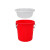 干湿过滤分离带滤网垃圾桶大号厨房厨余茶水茶叶沥水水桶篮桶 白色60K型+沥水篮