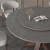 中古侘寂风圆形实木餐桌岩板美式北欧家庭2024新款复古法式带转盘 1.5米餐桌带转盘+4椅子