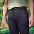 探路者户外徒步运动裤子男式防泼水弹力透气直筒裤2024年春夏新款 黑色-男款-TAMMBM81748 3XL