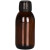 带盖密封罐药瓶空瓶玻璃大容量加厚防漏级口服液分装样品瓶子 100ml棕色瓶+白盖