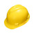 梅思安（MSA）V-Gard PE标准型超爱戴帽衬 V型无孔安全帽施工建筑工地防撞头盔 黄色