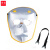 谋福 牛皮焊工帽电焊防护面罩氩弧焊切割焊接防护帽（电焊面罩复合款护头+墨绿色眼镜+绑带）  1014