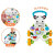 费雪（Fisher-Price）婴幼儿童宝宝玩具 二合一小斑马助步车DNK52