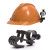 婕茵桐定制安全帽消防手电筒夹头盔头灯支架安全帽侧灯卡扣夹子安全帽固 U型2 (21-29毫米) U型2  (2
