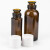 海斯迪克 HKCL-61 玻璃试剂瓶 茶色喇叭口香精香料样品瓶 实验瓶 分装瓶茶色盖子颜色随机 60ml