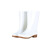 劳保佳 雨鞋 短筒雨靴 厂专用加棉防滑防水鞋 白色卫生工作胶鞋水靴 短筒白色+棉套 36码