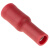 RS PRO欧时 压接子弹型连接器, 4mm 插塞接头直径, 母座, 红色, 23.3mm长,，100个/包 6241241