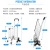 海客艺佳爬楼购物车小拉车可折叠推车拉车小拖车手推车买菜拉杆车   8轮黑色水晶爬楼轮（送钩绳袋）