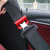 汽车安全带插头卡夹抠口卡扣限位松紧调节器 保险带固定防滑夹子 黑色/对装