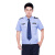 阿力牛 ASF36 夏季短袖衬衫 保安衬衣物业酒店工作服套装 蓝色短袖衬衣（送配件） 2XL-180 