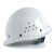 邦固 建筑工地安全帽可印字 烤漆钢钉豪华玻璃钢透气白色（按钮）