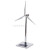 太阳能风机模型银色风力发电机风车玩具风能行业礼品办公摆件