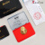 亚信印台红色小号指纹金属印章专用快干印台盒办公财务盖章橡皮章 5681 小号 方形