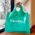 定制logo女装童装购物袋塑料礼品袋内衣化妆品小袋子服装店手提袋 深绿色 大号43*55侧91包（50个）