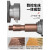 气保焊导电嘴二保焊焊机配件大全焊枪0.8导电咀保护咀1.0/1.2 M6X40X1.0(铬锆铜8.8粗）10个