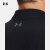 安德玛（UNDERARMOUR）官方运动短袖男子春夏新款高尔夫Polo训练健身翻领半袖男装上衣 1351129-001黑色/轻盈透气 XXL