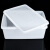海斯迪克 带盖塑料密封收纳盒酒店商用大容量白色盒子 C1号（11L）