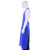 稳斯坦 WST535 PVC防水围裙 防油耐酸碱清洁工作塑胶工业 蓝色