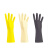 乳胶手套加厚牛筋工业劳保手套橡胶手套清洁家用洗碗手套特厚100g 黄色 特厚型大码(L)