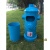 装饰工业风消防栓个性商用收纳垃圾桶创意酒吧户外公园复古大号筒 浅蓝88cm高