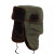 希万辉 男士冬季加厚棉帽户外劳保防寒棉帽老头帽 绿色 L（58-60cm）