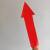 红色箭头防水标签不干胶贴纸 不良品箭头标志方向指示标500个 80*30mm一包100个
