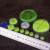 贝玛伦万向水平仪水平泡圆形水平珠带刻度绿红外线激光高精度工 Φ30x11绿（3个）