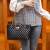 酷奇袋鼠（KUQIDAISHU）2024韩版春夏新款菱格女包单肩链条包托特包大容量购物袋斜挎包 米白 色