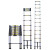 BGA-23 多功能铝合金 竹节直梯 加厚升降折叠梯子  伸缩梯 单面直梯4.4米