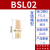 亚德客通用型消声器 BSL-01/BSL-02/BSL-03/BSL-04消音器 BSL-02 2分