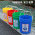 美式创意工业风垃圾桶不带盖卫生间垃圾桶环卫垃圾桶室外垃圾桶 20L无盖黄色+标签