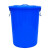 访客 塑料水塔【50L蓝色大号】水桶加厚储水桶储存水罐蓄水箱PE塑料搅拌桶化工桶（带盖，带提手）
