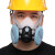 KN100工业防尘口罩 煤矿专用面罩 防工业粉尘打磨电焊水泥呼吸防护面具  装修木工石材可清洗面具 防水（防火盖）一对