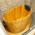 IGIFTFIRE可定制香柏木圆形成人泡澡木桶浴桶实木浴缸洗澡盆小浴室木质沐浴 96cm 贵妃II
