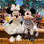迪士尼上海迪士尼结婚礼物米奇米妮婚纱公仔卡通毛绒玩具压床娃娃礼 经典款大号米奇米妮一对60多厘 全长45-50/厘米左