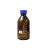 蓝盖试剂瓶1002505001000螺纹口丝口瓶化学透明棕色广口样品瓶 【无标】透明+蓝盖25ml
