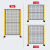 新特丽 机器人围栏对开单门 隔离护栏防护栏 无缝网工厂仓库分拣车间智能设备安全护栏网 1.5*1.5米 含轮