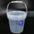 海斯迪克 HKW-289 透明塑料桶打包桶  密封桶食品腌制存储小水桶 1L-无提手（2个）