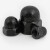 威旺黑色304不锈钢盖型螺母圆形装饰遮丑螺帽球头圆头螺丝帽一体盖帽 M6(20个)